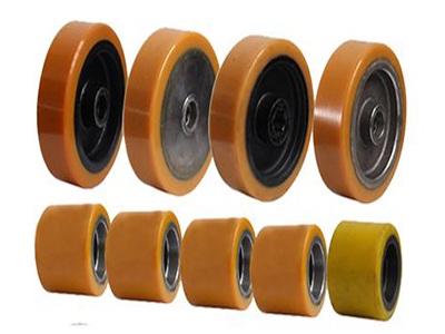 Different sizes of forklift polyurethane wheels