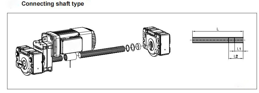 500 Drive wheel block shaft 