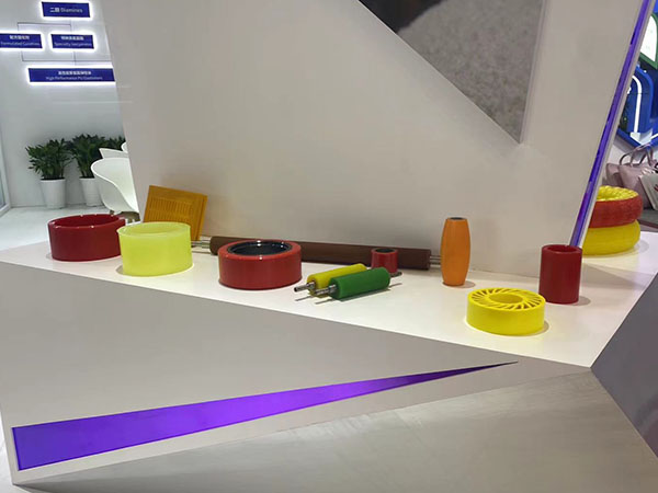 Different polyurethane products exhibition